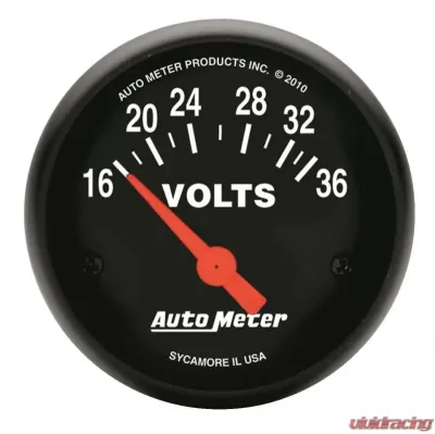 AutoMeter GAUGE; VOLTMETER; 2 1/16in.; 16-36V; ELEC; Z-SERIES - 2651