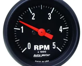 AutoMeter GAUGE; TACHOMETER; 2 1/16in.; 5K RPM; IN-DASH; Z-SERIES