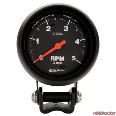 AutoMeter GAUGE; TACHOMETER; 2 5/8in.; 5K RPM DIESEL; PEDESTAL; Z-SERIES - 2888