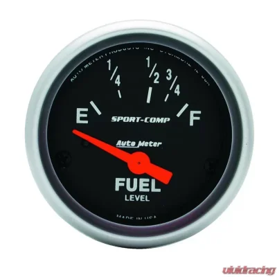 AutoMeter GAUGE; FUEL LEVEL; 2 1/16in.; 16OE TO 158OF; ELEC; SPORT-COMP - 3318