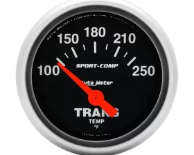 AutoMeter GAUGE; TRANSMISSION TEMP; 2 1/16in.; 100-250deg.F; ELECTRIC; SPORT-COMP