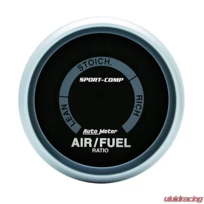 AutoMeter GAUGE; AIR/FUEL RATIO-NARROWBAND; 2 1/16in.; LEAN-RICH; LED ARRAY; SPORT-COMP - 3375