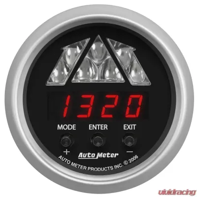 AutoMeter GAUGE; TACHOMETER; DIGITAL RPM W/LED SHIFT LIGHT; SPORT-COMP - 3387