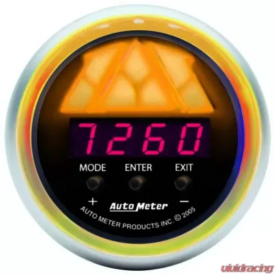 AutoMeter GAUGE; TACHOMETER; DIGITAL RPM W/LED SHIFT LIGHT; SPORT-COMP - 3387