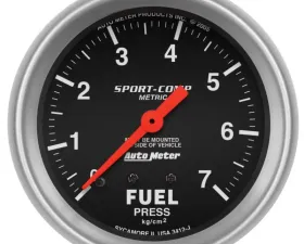 AutoMeter GAUGE; FUEL PRESSURE; 2 5/8in.; 7.0KG/CM2; MECHANICAL; SPORT-COMP