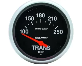 AutoMeter GAUGE; TRANSMISSION TEMP; 2 5/8in.; 100-250deg.F; ELECTRIC; SPORT-COMP