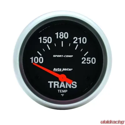AutoMeter GAUGE; TRANSMISSION TEMP; 2 5/8in.; 100-250deg.F; ELECTRIC; SPORT-COMP - 3552