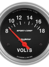 AutoMeter GAUGE KIT; 6 PC; CHEVY TRUCK 67-72; TACH/MPH/FUEL/OILP/WTMP/VOLT; SPORT-COMP Chevrolet 1967-1972                                     - 7045-SC - Image 6