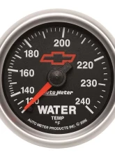 AutoMeter GAUGE; WATER TEMP; 2 1/16in.; 120-240deg.F; MECHANICAL; CHEVY RED BOWTIE; BLACK                                     - 3632-00406 - Image 7