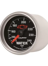 AutoMeter GAUGE; WATER TEMP; 2 1/16in.; 120-240deg.F; MECHANICAL; CHEVY RED BOWTIE; BLACK                                     - 3632-00406 - Image 4