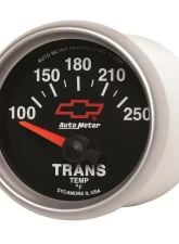 AutoMeter GAUGE; TRANSMISSION TEMP; 2 1/16in.; 100-250deg.F; ELECTRIC; CHEVY RED BOWTIE; B                                     - 3649-00406 - Image 4