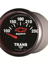AutoMeter GAUGE; TRANSMISSION TEMP; 2 1/16in.; 100-250deg.F; ELECTRIC; CHEVY RED BOWTIE; B                                     - 3649-00406 - Image 2