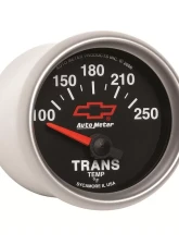 AutoMeter GAUGE; TRANSMISSION TEMP; 2 1/16in.; 100-250deg.F; ELECTRIC; CHEVY RED BOWTIE; B                                     - 3649-00406 - Image 4