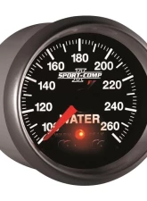 AutoMeter GAUGE; WATER TEMP; 2 1/16in.; 100-260deg.F; STEPPER MOTOR W/PEAK/WRN; SPORT-COMP                                     - 3654 - Image 6