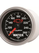 AutoMeter GAUGE; WATER TEMP; 2 1/16in.; 100-260deg.F; DIGITAL STEPPER MOTOR; CHEVY RED BOW                                     - 3655-00406 - Image 4