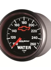 AutoMeter GAUGE; WATER TEMP; 2 1/16in.; 100-260deg.F; DIGITAL STEPPER MOTOR; CHEVY RED BOW                                     - 3655-00406 - Image 2
