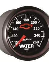 AutoMeter GAUGE; WATER TEMP; 2 1/16in.; 100-260deg.F; DIGITAL STEPPER MOTOR; CHEVY RED BOW                                     - 3655-00406 - Image 4