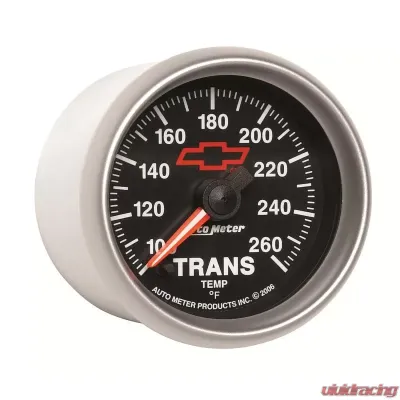 AutoMeter GAUGE; TRANS. TEMP; 2 1/16in.; 100-260deg.F; DIGITAL STEPPER MOTOR; CHEVY RED BO - 3657-00406