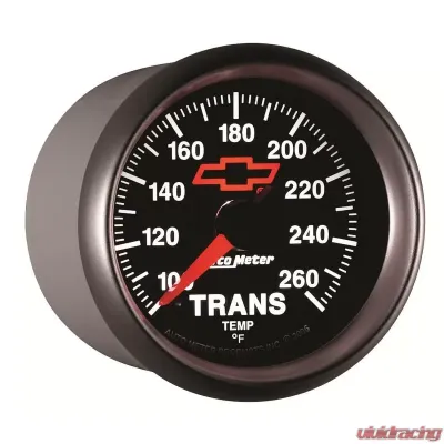 AutoMeter GAUGE; TRANS. TEMP; 2 1/16in.; 100-260deg.F; DIGITAL STEPPER MOTOR; CHEVY RED BO - 3657-00406