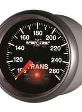 AutoMeter GAUGE; TRANS TEMP; 2 1/16in.; 100-260deg.F; STEPPER MOTOR W/PEAK/WRN; SPORT-COMP                                     - 3658 - Image 2