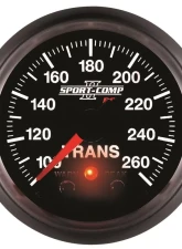 AutoMeter GAUGE; TRANS TEMP; 2 1/16in.; 100-260deg.F; STEPPER MOTOR W/PEAK/WRN; SPORT-COMP                                     - 3658 - Image 3