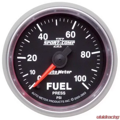AutoMeter GAUGE; FUEL PRESSURE; 2 1/16IN.; 100PSI; DIGITAL STEPPER MOTOR; SPORT-COMP II - 3663