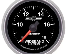 AutoMeter GAUGE; AIR/FUEL RATIO-WIDEBAND; ANALOG; 2 1/16in.; 8:1-18:1; STPR MTR; SC II