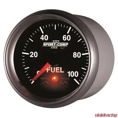 AutoMeter GAUGE; FUEL PRESS; 2 1/16in.; 100PSI; DIGITAL STPR MTR W/PK/WRN; SPORT-COMP II - 3671