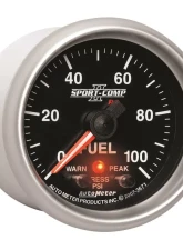 AutoMeter GAUGE; FUEL PRESS; 2 1/16in.; 100PSI; DIGITAL STPR MTR W/PK/WRN; SPORT-COMP II                                     - 3671 - Image 5