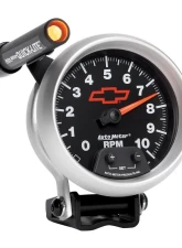 AutoMeter GAUGE; TACHOMETER; 3 3/4in.; 10K RPM; PEDESTAL W/EXT. QUICK-LITE; CHEVY RED BOWT                                     - 3690-00406 - Image 6