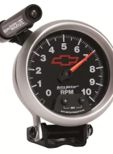 AutoMeter GAUGE; TACHOMETER; 3 3/4in.; 10K RPM; PEDESTAL W/EXT. QUICK-LITE; CHEVY RED BOWT                                     - 3690-00406 - Image 7