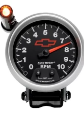 AutoMeter GAUGE; TACHOMETER; 3 3/4in.; 10K RPM; PEDESTAL W/EXT. QUICK-LITE; CHEVY RED BOWT                                     - 3690-00406 - Image 7