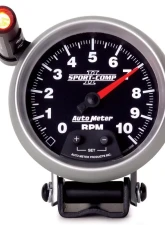 AutoMeter GAUGE; TACHOMETER; 3 3/4in.; 10K RPM; PEDESTAL W/EXT. QUICK-LITE; SPORT-COMP II                                     - 3690 - Image 3