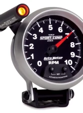 AutoMeter GAUGE; TACHOMETER; 3 3/4in.; 10K RPM; PEDESTAL W/EXT. QUICK-LITE; SPORT-COMP II                                     - 3690 - Image 3