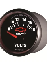 AutoMeter GAUGE; VOLTMETER; 2 1/16in.; 18V; ELECTRIC; CHEVY RED BOWTIE; BLACK                                     - 3692-00406 - Image 3