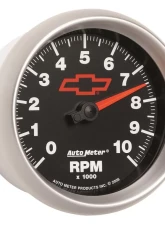 AutoMeter GAUGE; TACHOMETER; 3 3/8in.; 10K RPM; IN-DASH; CHEVY RED BOWTIE; BLACK                                     - 3697-00406 - Image 6
