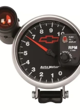AutoMeter GAUGE; TACHOMETER; 5in.; 10K RPM; PEDESTAL W/EXT. SHIFT-LITE; CHEVY RED BOWTIE;                                     - 3699-00406 - Image 5
