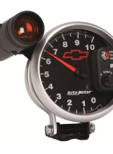 AutoMeter GAUGE; TACHOMETER; 5in.; 10K RPM; PEDESTAL W/EXT. SHIFT-LITE; CHEVY RED BOWTIE;                                     - 3699-00406 - Image 5