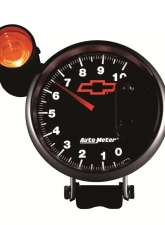 AutoMeter GAUGE; TACHOMETER; 5in.; 10K RPM; PEDESTAL W/EXT. SHIFT-LITE; CHEVY RED BOWTIE;                                     - 3699-00406 - Image 4