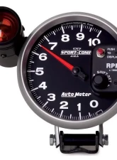 AutoMeter GAUGE; TACHOMETER; 5in.; 10K RPM; PEDESTAL W/EXT. SHIFT-LITE; SPORT-COMP II                                     - 3699 - Image 3