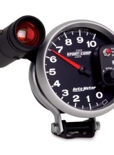 AutoMeter GAUGE; TACHOMETER; 5in.; 10K RPM; PEDESTAL W/EXT. SHIFT-LITE; SPORT-COMP II                                     - 3699 - Image 3