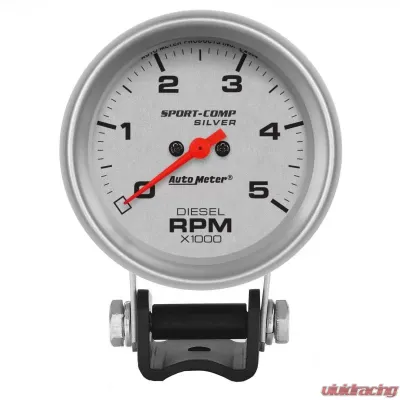 AutoMeter GAUGE; TACHOMETER (DIESEL); 2 5/8in.; 5K RPM; PEDESTAL; ULTRA-LITE - 3788