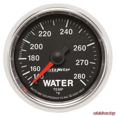 AutoMeter GAUGE; WATER TEMP; 2 1/16in.; 140-280deg.F; MECHANICAL; GS - 3831