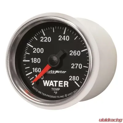 AutoMeter GAUGE; WATER TEMP; 2 1/16in.; 140-280deg.F; MECHANICAL; GS - 3831