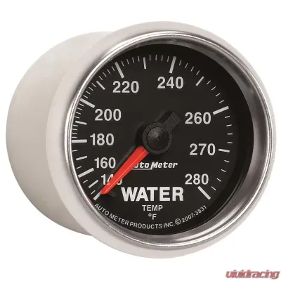 AutoMeter GAUGE; WATER TEMP; 2 1/16in.; 140-280deg.F; MECHANICAL; GS - 3831