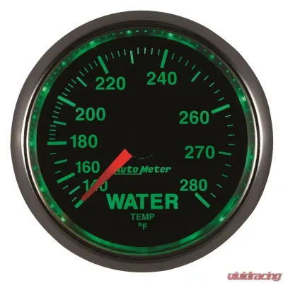 AutoMeter GAUGE; WATER TEMP; 2 1/16in.; 140-280deg.F; MECHANICAL; GS - 3831