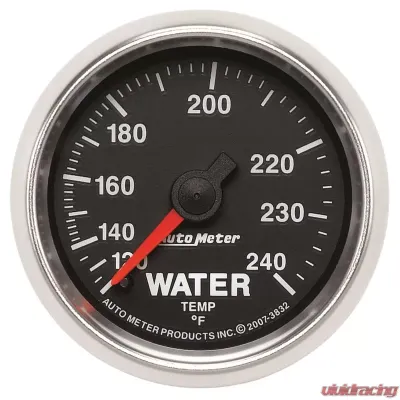 AutoMeter GAUGE; WATER TEMP; 2 1/16in.; 120-240deg.F; MECHANICAL; GS - 3832