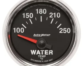 AutoMeter GAUGE; WATER TEMP; 2 1/16in.; 100-250deg.F; ELECTRIC; GS