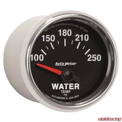 AutoMeter GAUGE; WATER TEMP; 2 1/16in.; 100-250deg.F; ELECTRIC; GS - 3837