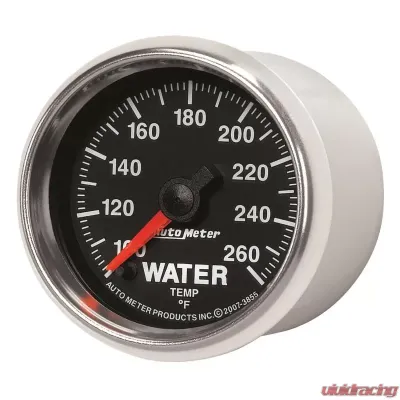 AutoMeter GAUGE; WATER TEMP; 2 1/16in.; 100-260deg.F; DIGITAL STEPPER MOTOR; GS - 3855